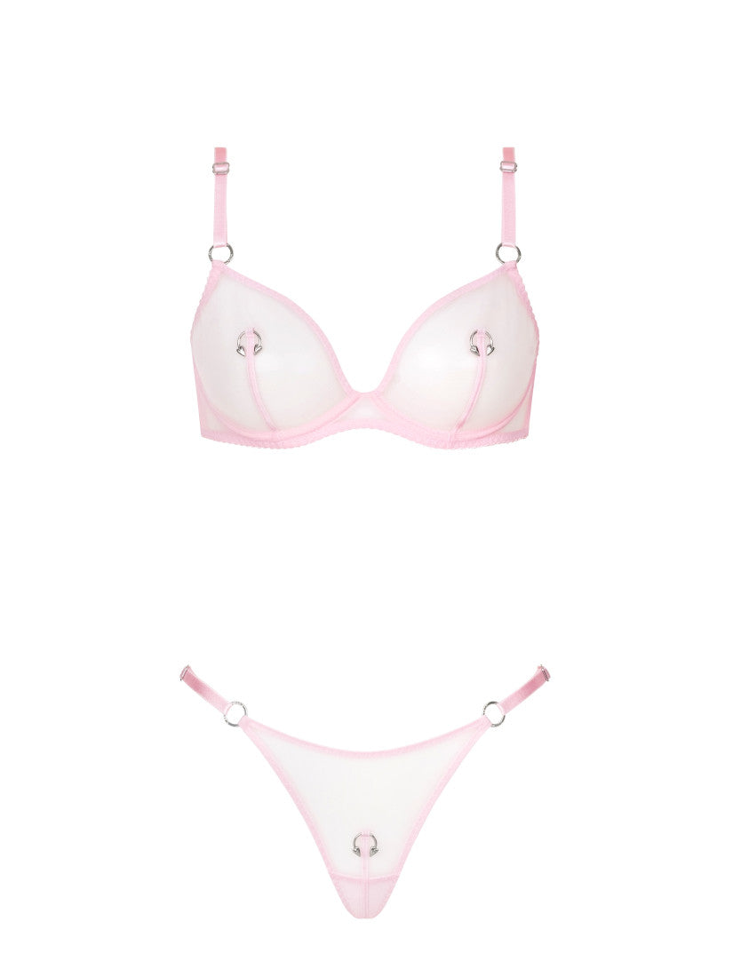 ROSÈ SILVER PIERCING SET