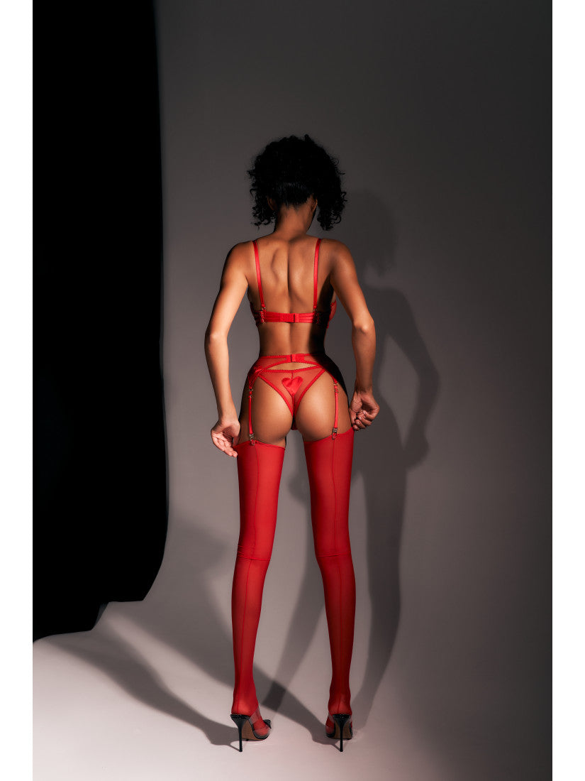 ROUGE DÈSIR BELTED SET