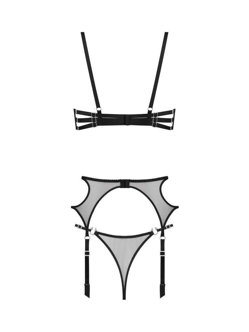 PIERCING STERLING BELTED SET